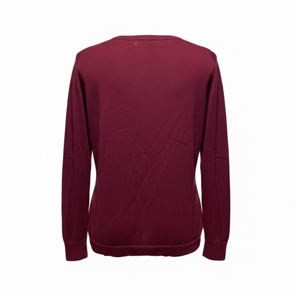 Amazon Essentials Red V-Neck Lightweight Sweater - Picture 2 of 6